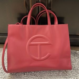 Telfar Medium Shopping Blood in Oxblood, Like New with dust bag